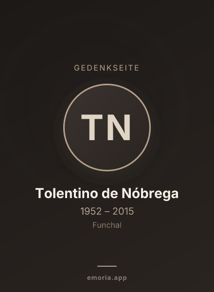 Gedenkportrait von Tolentino de Nóbrega