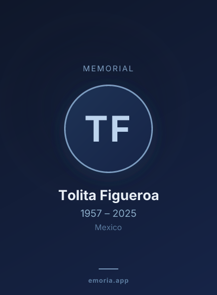 Memorial portrait of Tolita Figueroa