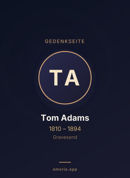 Gedenkportrait von Tom Adams