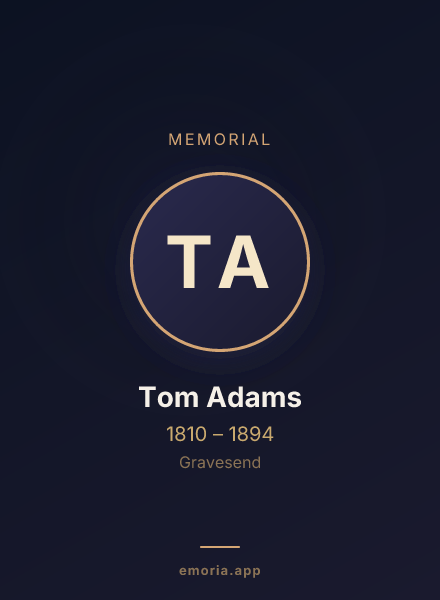 Memorial portrait of Tom Adams