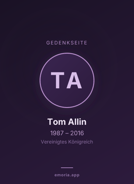 Gedenkportrait von Tom Allin