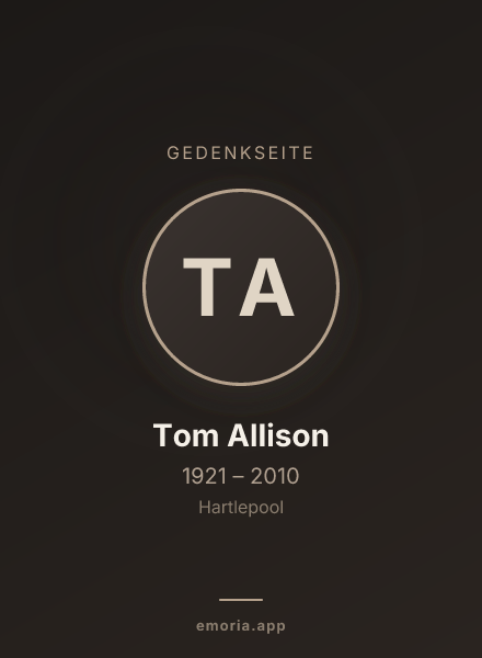 Gedenkportrait von Tom Allison
