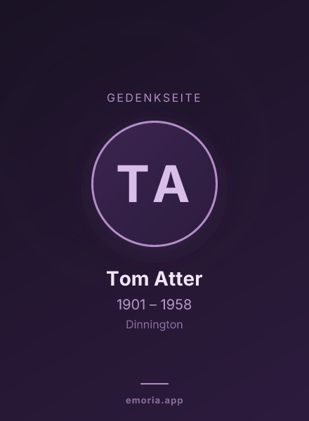 Gedenkportrait von Tom Atter