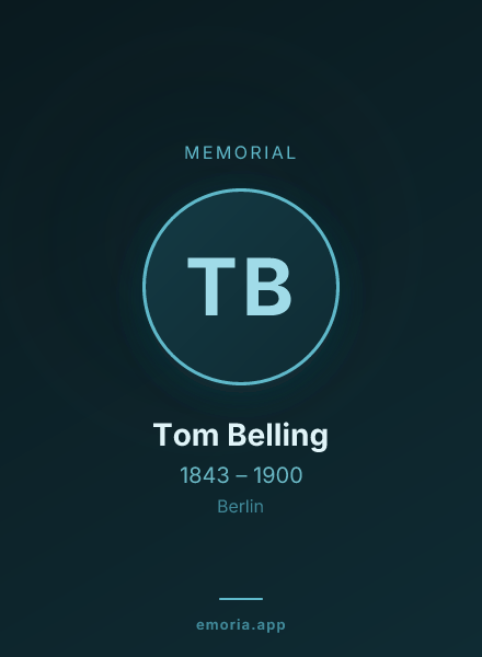 Memorial portrait of Tom Belling