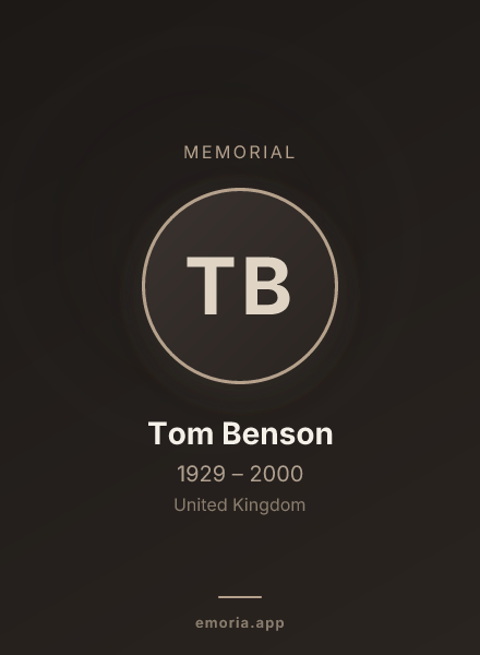 Memorial portrait of Tom Benson