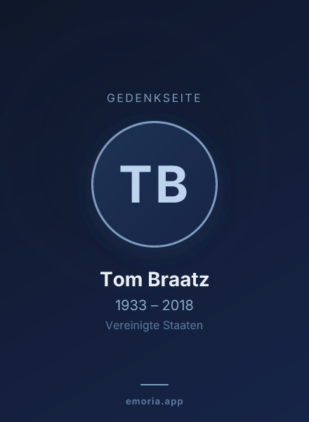Gedenkportrait von Tom Braatz