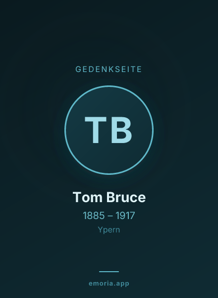 Gedenkportrait von Tom Bruce