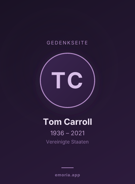 Gedenkportrait von Tom Carroll
