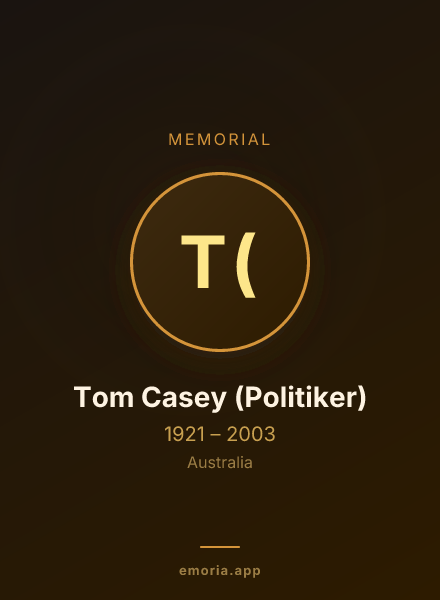 Memorial portrait of Tom Casey (Politiker)