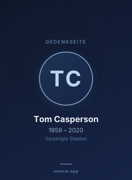 Gedenkportrait von Tom Casperson