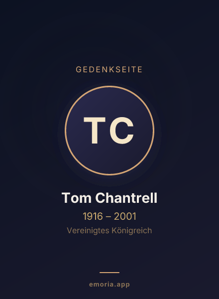 Gedenkportrait von Tom Chantrell