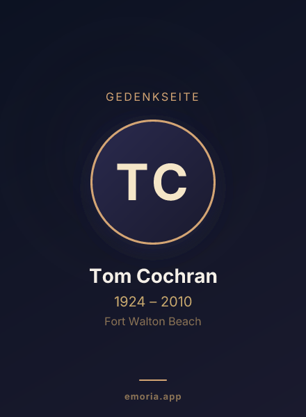 Gedenkportrait von Tom Cochran