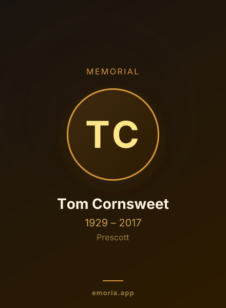 Memorial portrait of Tom Cornsweet