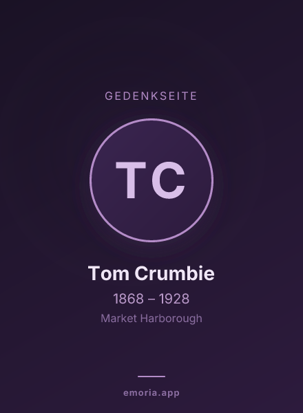 Gedenkportrait von Tom Crumbie