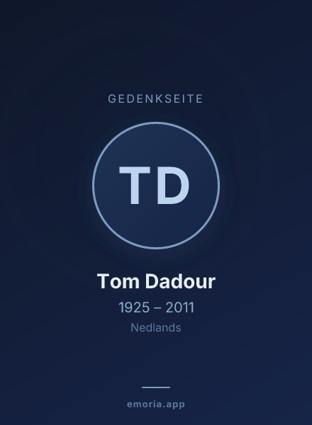Gedenkportrait von Tom Dadour