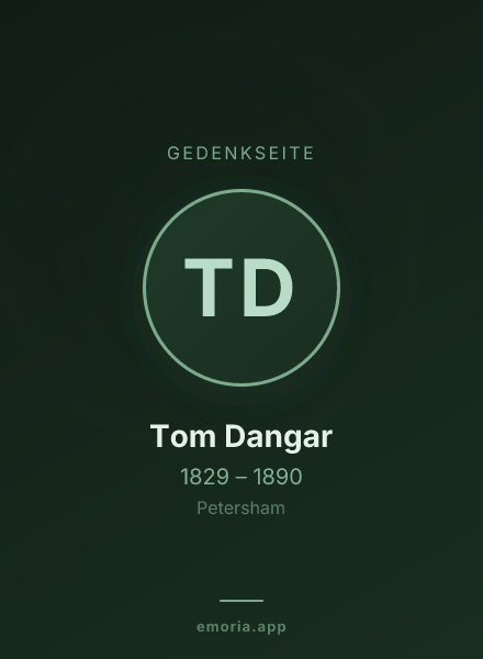 Gedenkportrait von Tom Dangar