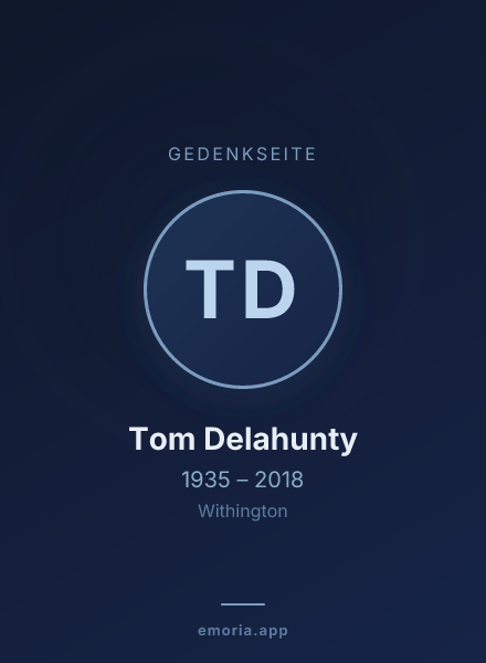 Gedenkportrait von Tom Delahunty