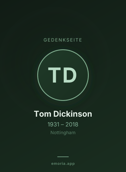 Gedenkportrait von Tom Dickinson