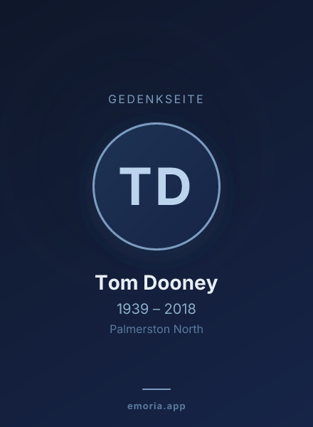 Gedenkportrait von Tom Dooney