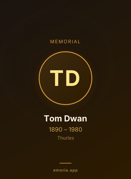 Memorial portrait of Tom Dwan