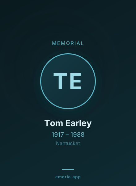 Memorial portrait of Tom Earley