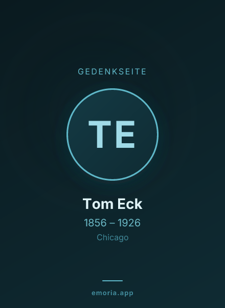 Gedenkportrait von Tom Eck