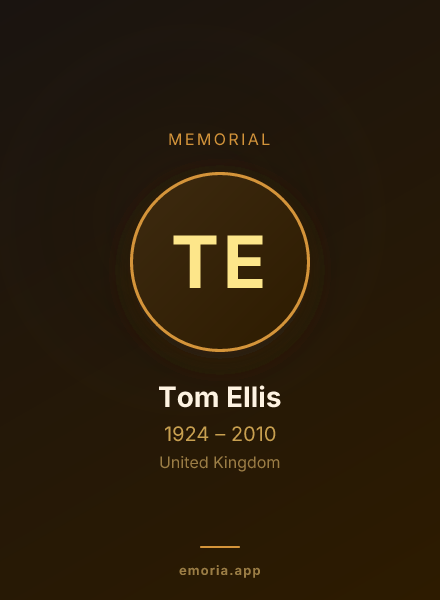 Memorial portrait of Tom Ellis