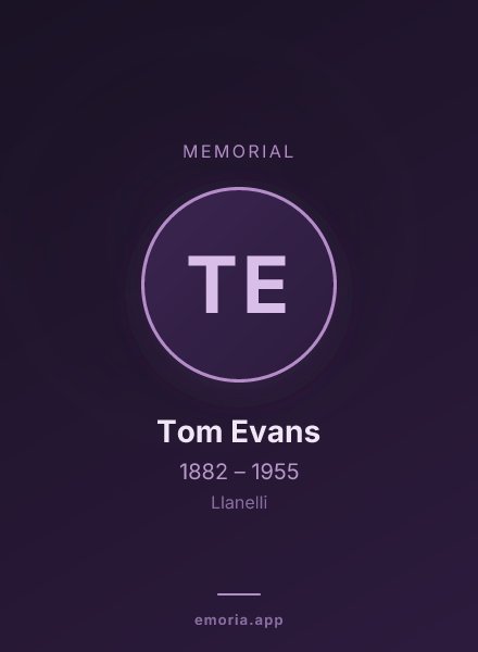Memorial portrait of Tom Evans