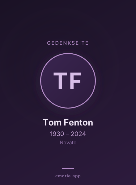 Gedenkportrait von Tom Fenton