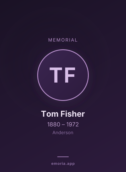 Memorial portrait of Tom Fisher