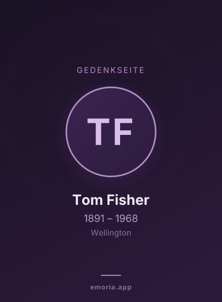 Gedenkportrait von Tom Fisher