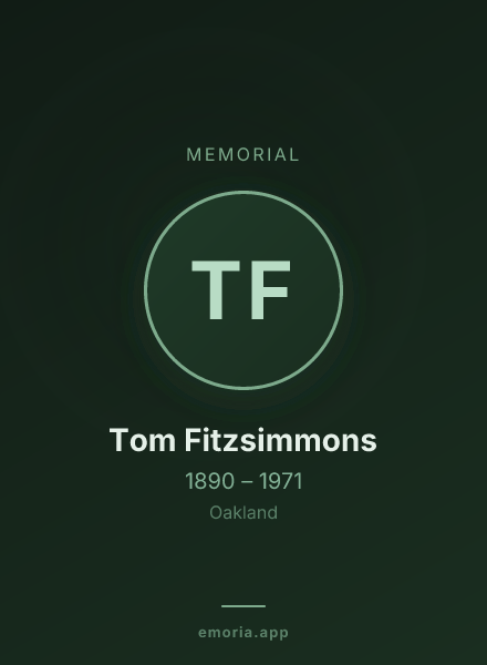 Memorial portrait of Tom Fitzsimmons