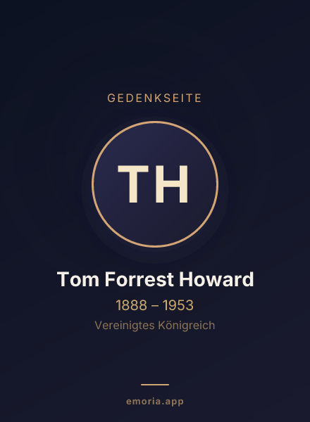 Gedenkportrait von Tom Forrest Howard