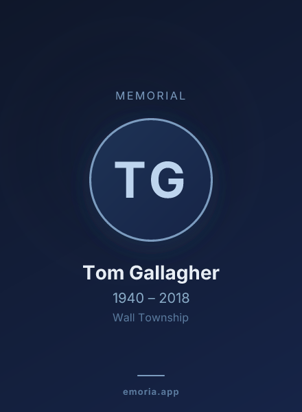 Memorial portrait of Tom Gallagher