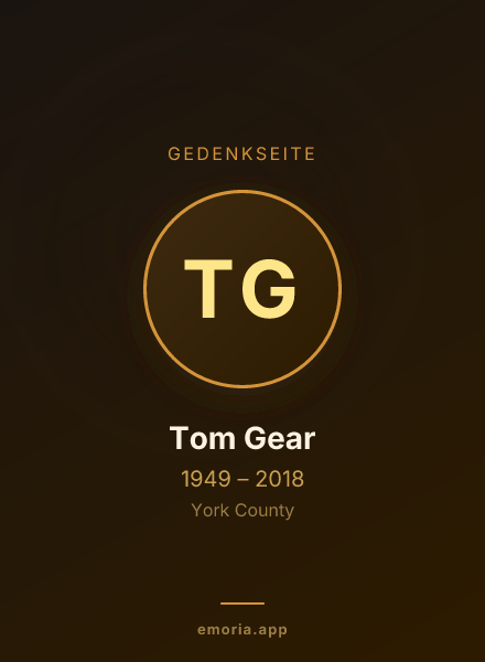 Gedenkportrait von Tom Gear