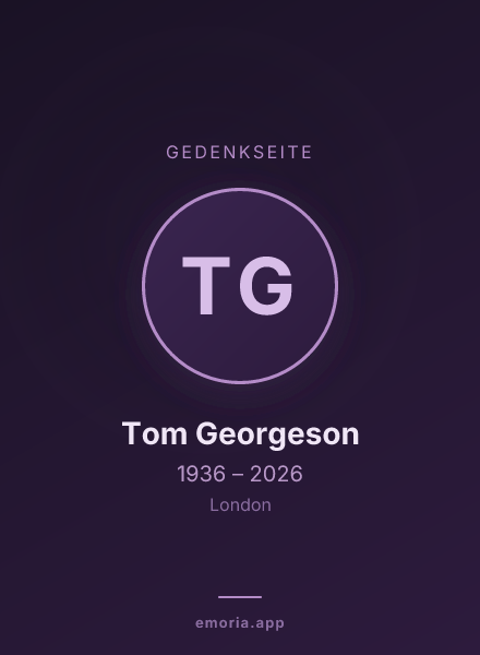 Gedenkportrait von Tom Georgeson