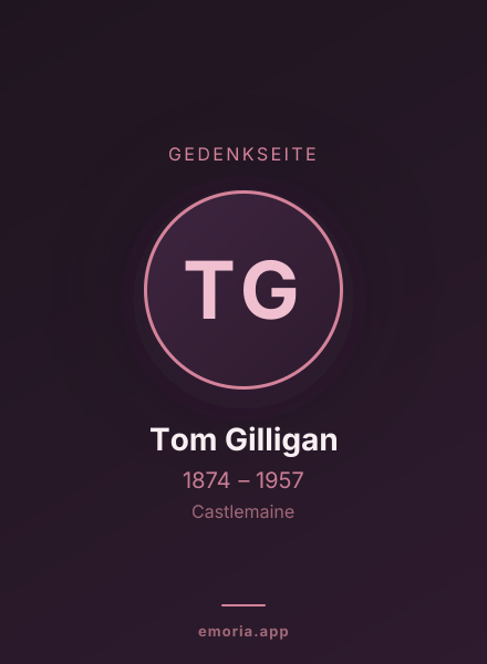 Gedenkportrait von Tom Gilligan