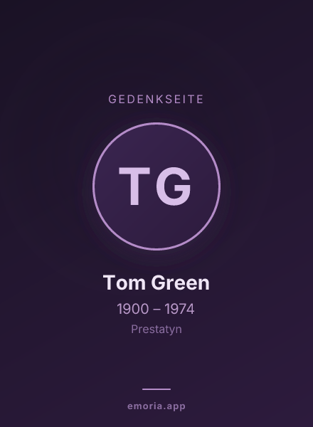 Gedenkportrait von Tom Green