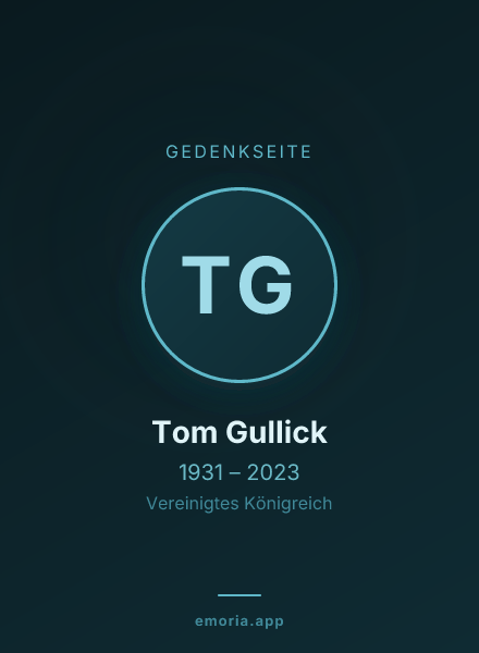 Gedenkportrait von Tom Gullick