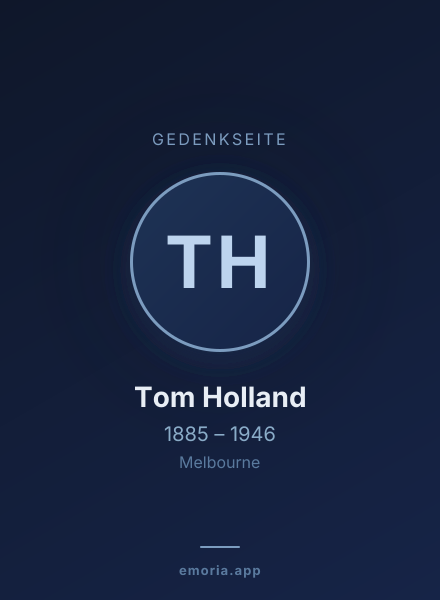 Gedenkportrait von Tom Holland