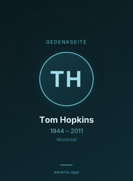 Gedenkportrait von Tom Hopkins