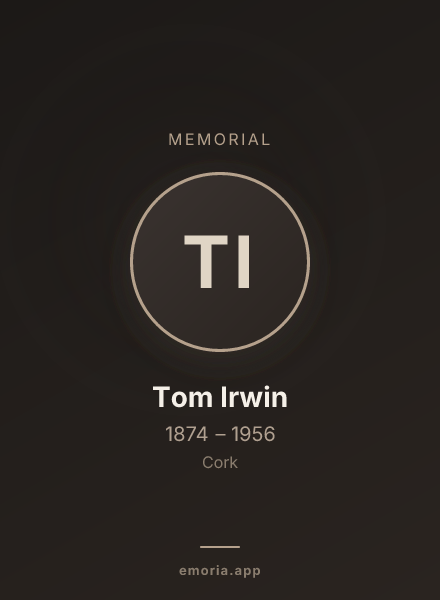 Memorial portrait of Tom Irwin