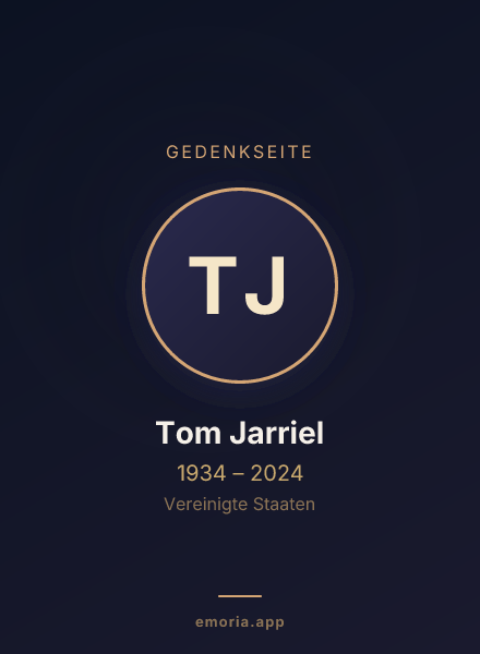 Gedenkportrait von Tom Jarriel