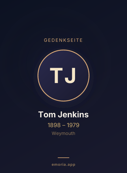 Gedenkportrait von Tom Jenkins