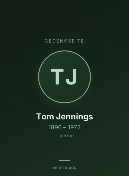 Gedenkportrait von Tom Jennings