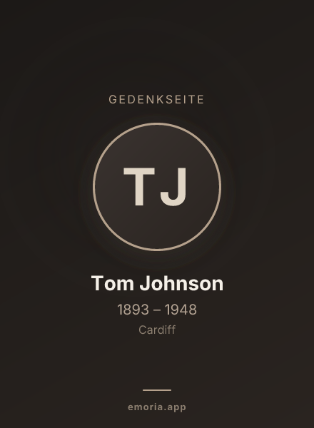 Gedenkportrait von Tom Johnson