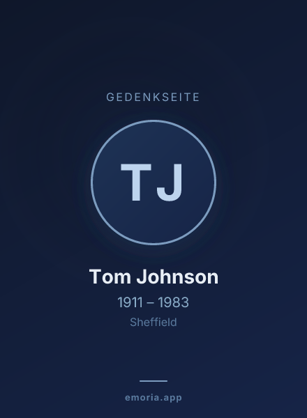 Gedenkportrait von Tom Johnson
