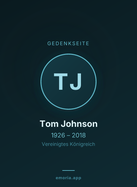 Gedenkportrait von Tom Johnson