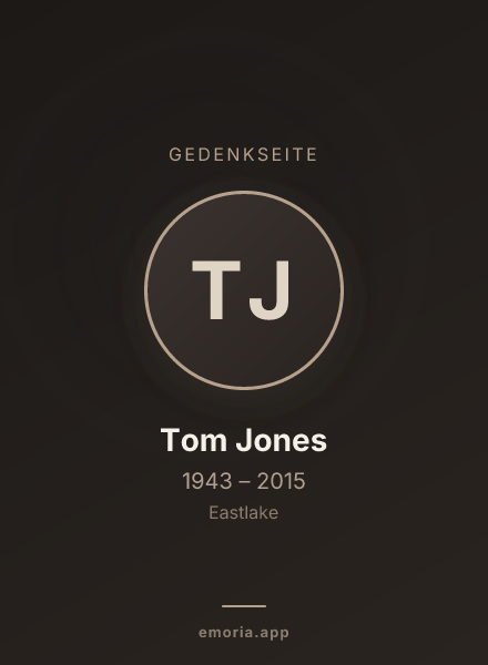Gedenkportrait von Tom Jones