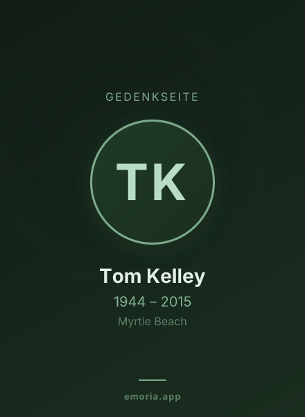 Gedenkportrait von Tom Kelley